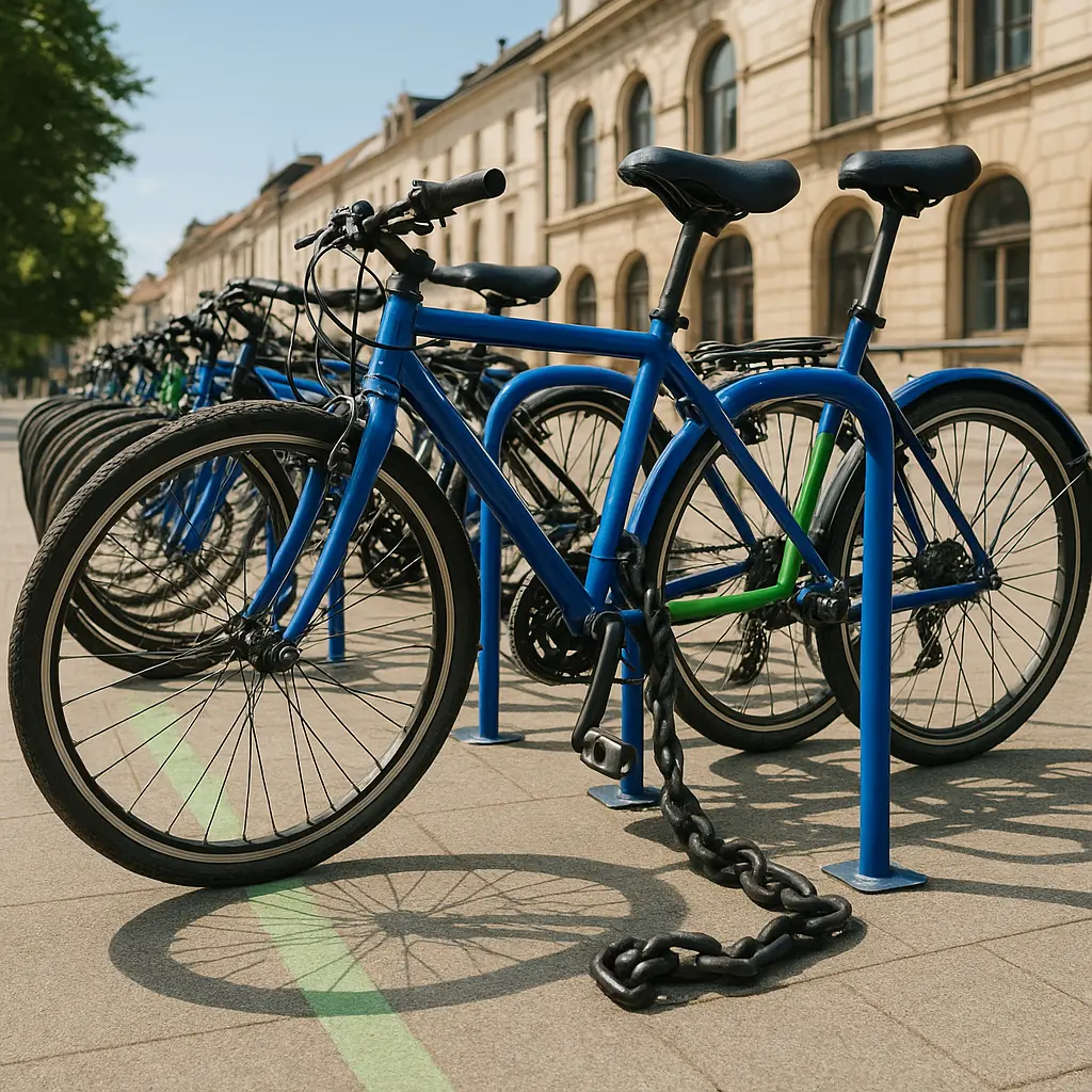 Fahrrad-Abstellanlagen an der Reichsstraße und in Donauwörth