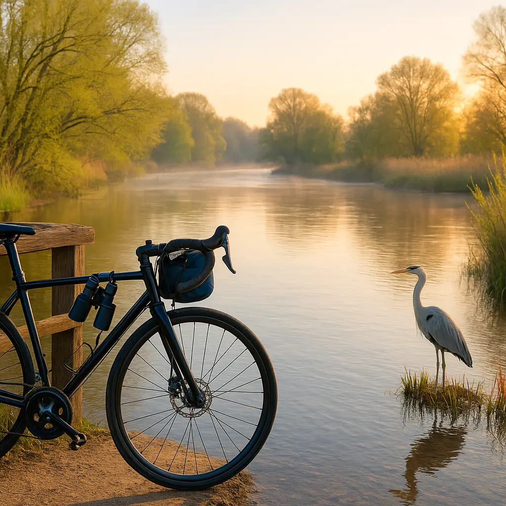 Radtour zum Donauspitz: Vogelbeobachtung bei Donauwörth im Frühling